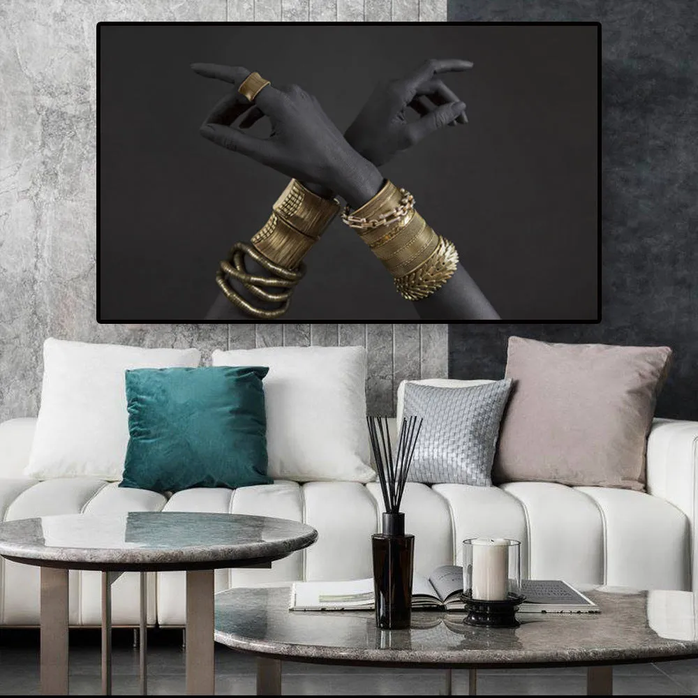 Frameless canvas painting poster modern decoration landscape print for bedroom living room