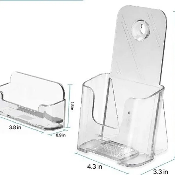A6 single-layer acrylic desktop document rack for business cards, imported PS material, 9.69x5cm