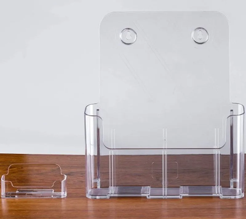 A6 single-layer acrylic desktop document rack for business cards, imported PS material, 9.69x5cm