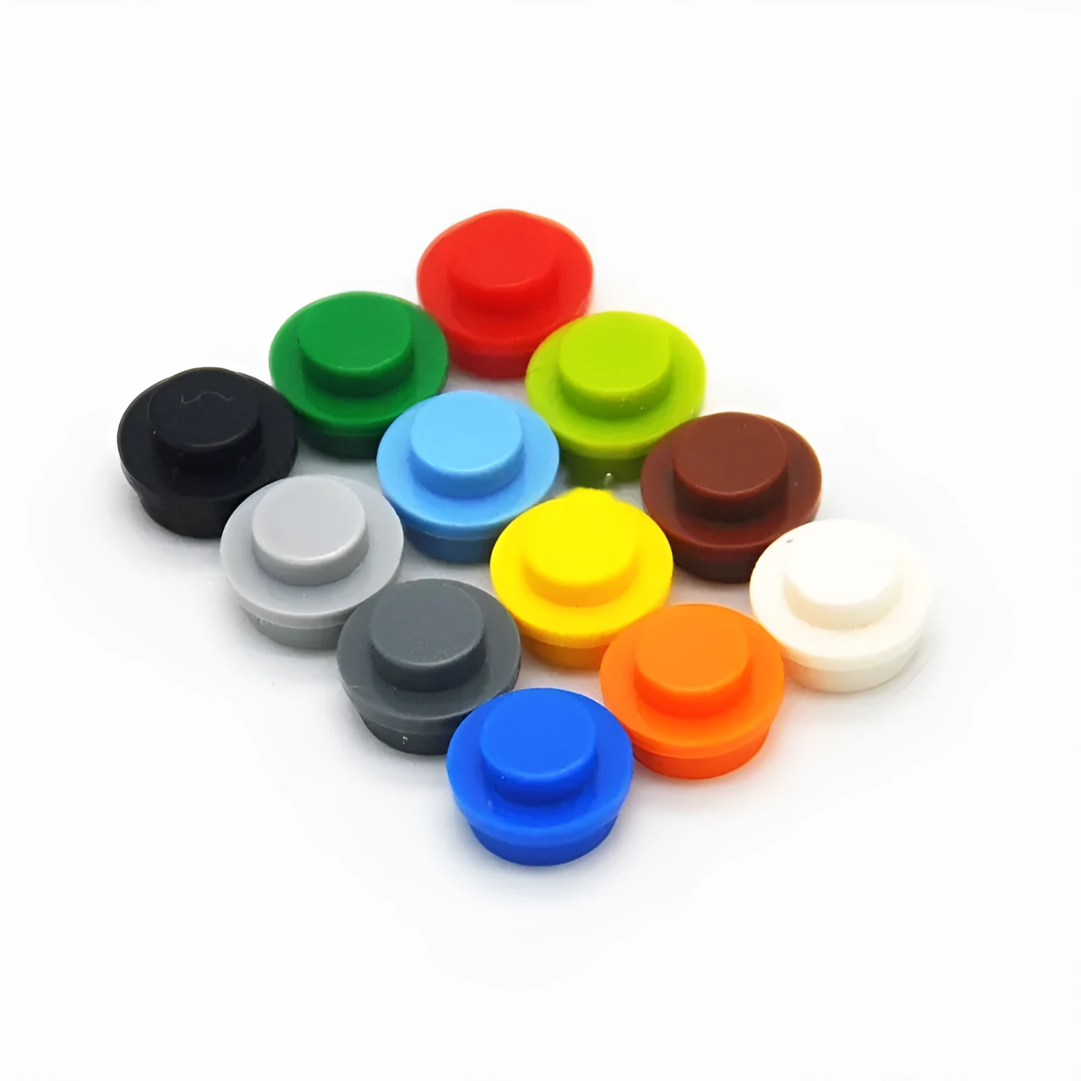 Small particle building block lamp grain bricks in 12 colours, 7.8x3.2mm, bagged 100g