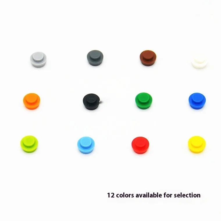 Small particle building block lamp grain bricks in 12 colours, 7.8x3.2mm, bagged 100g