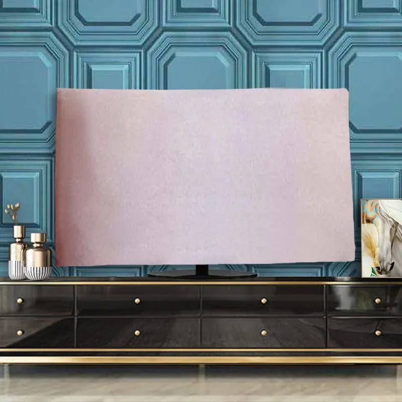 Velvet fabric television cover in a choice of colours for flat screen LCD TVs from 32 to 70 inches.