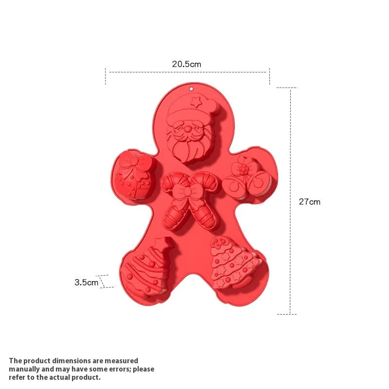 Cartoon pattern silicone cake mould in green, with flexible non-stick surface for home baking