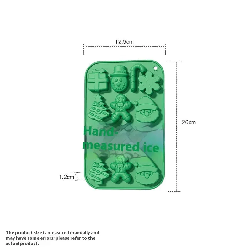 Cartoon pattern silicone cake mould in green, with flexible non-stick surface for home baking