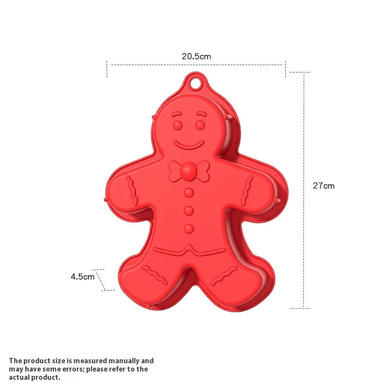 Cartoon pattern silicone cake mould in green, with flexible non-stick surface for home baking