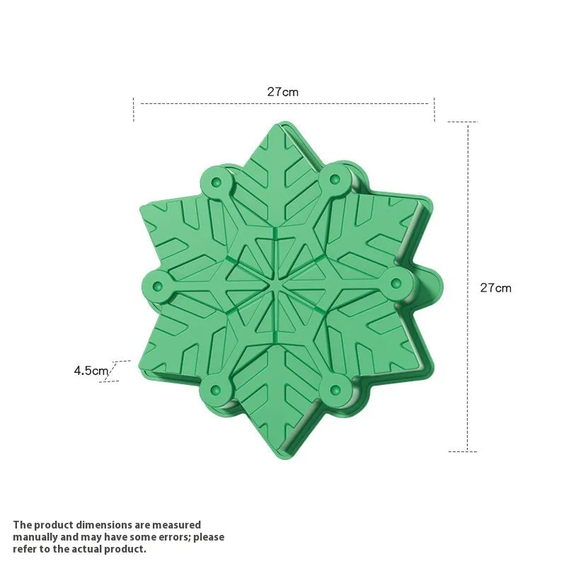 Cartoon pattern silicone cake mould in green, with flexible non-stick surface for home baking