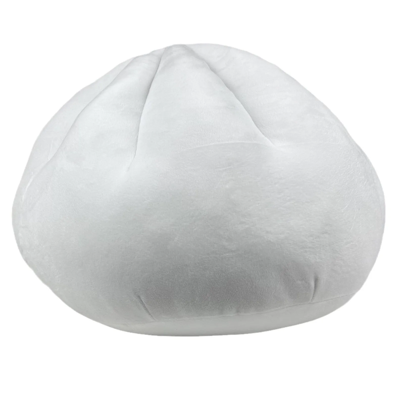 Stuffed bun pillow in steamed meat dumpling shape, 40cm plush fabric novelty cushion