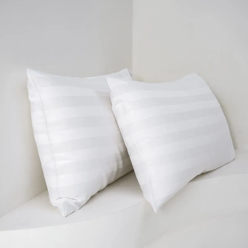 Pair of bamboo fiber satin pillowcases 50x77cm in modern simplicity style