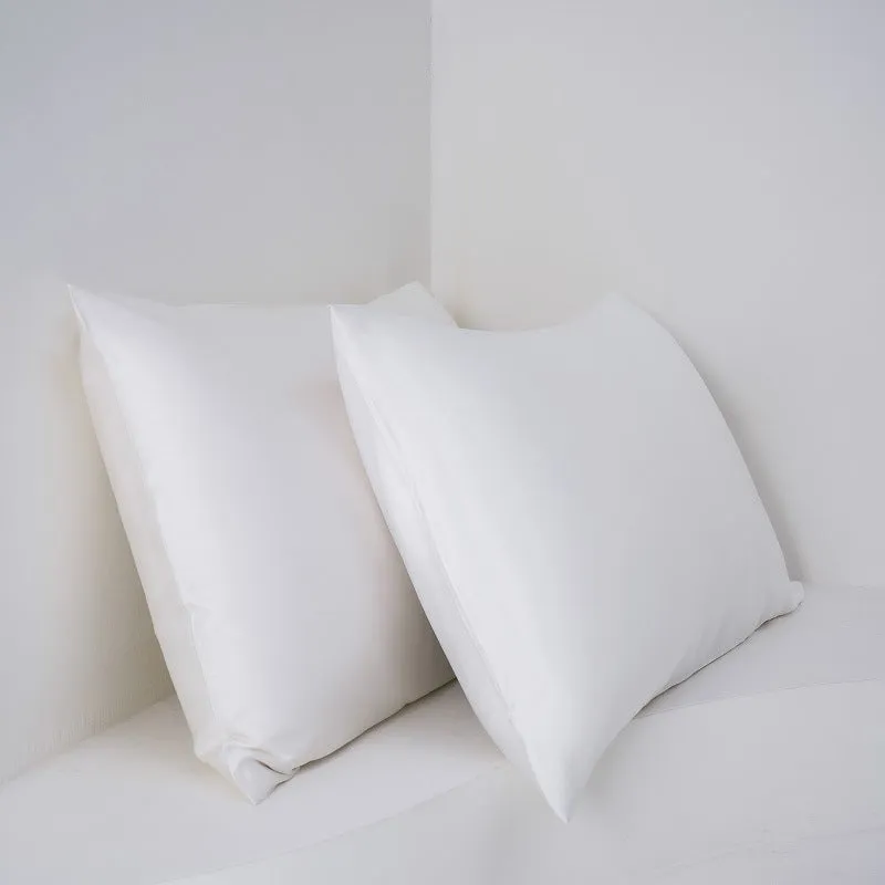 Pair of bamboo fiber satin pillowcases 50x77cm in modern simplicity style