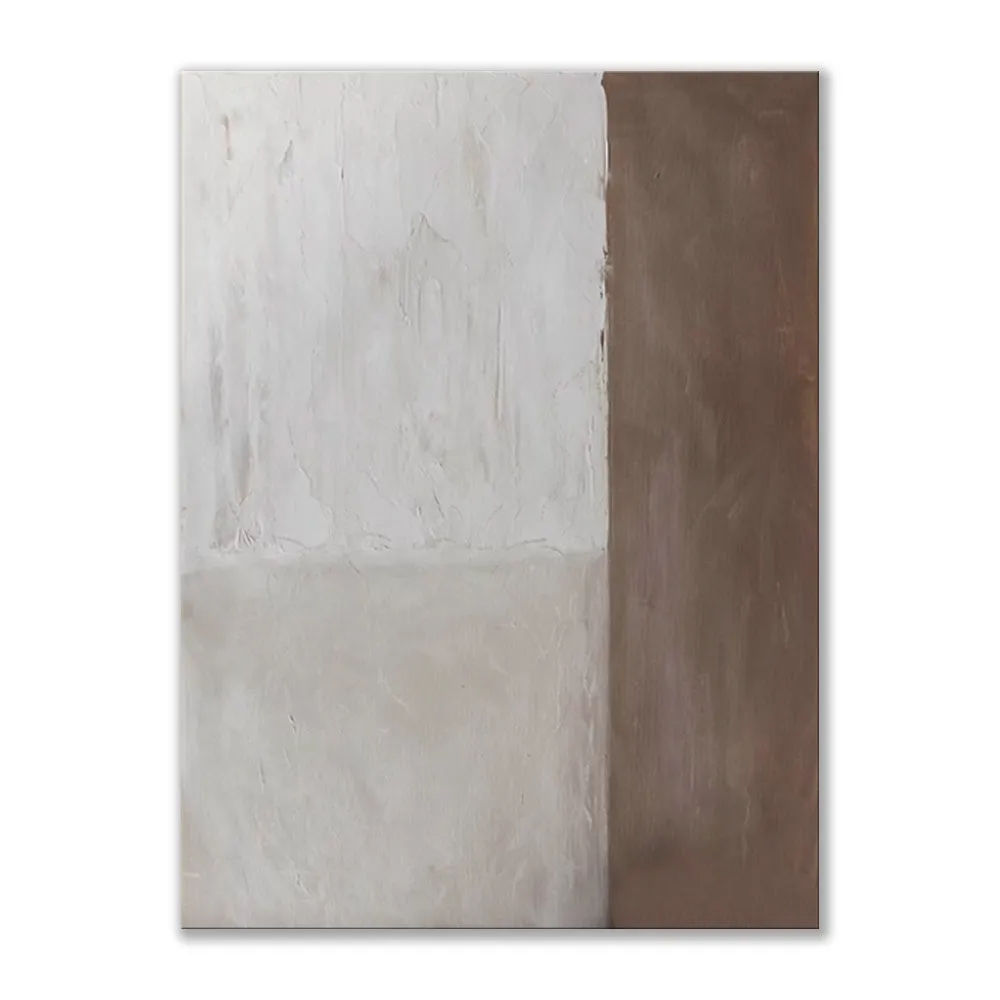 Handmade oil painting canvas wall art abstract modern simple colour contrast rolled frameless unstretched for home living room decor