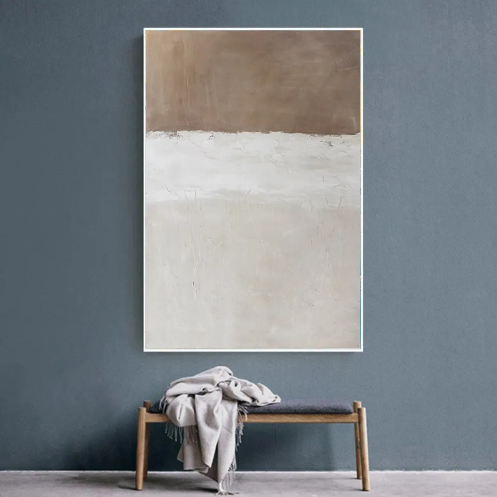 Handmade oil painting canvas wall art abstract modern simple colour contrast rolled frameless unstretched for home living room decor