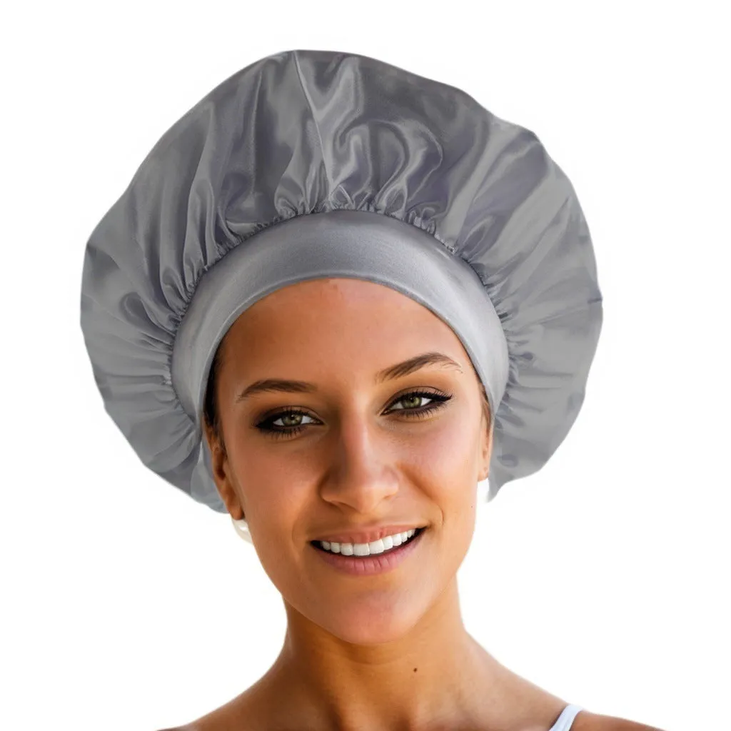 Wide-brimmed knitted tie dye polyester headscarf for women with high elastic fit, flat top, and sunshade function