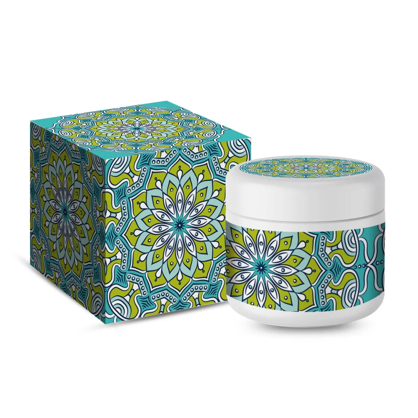 Scented candle with beeswax and botanical extracts, Blue Wind Chimes fragrance style