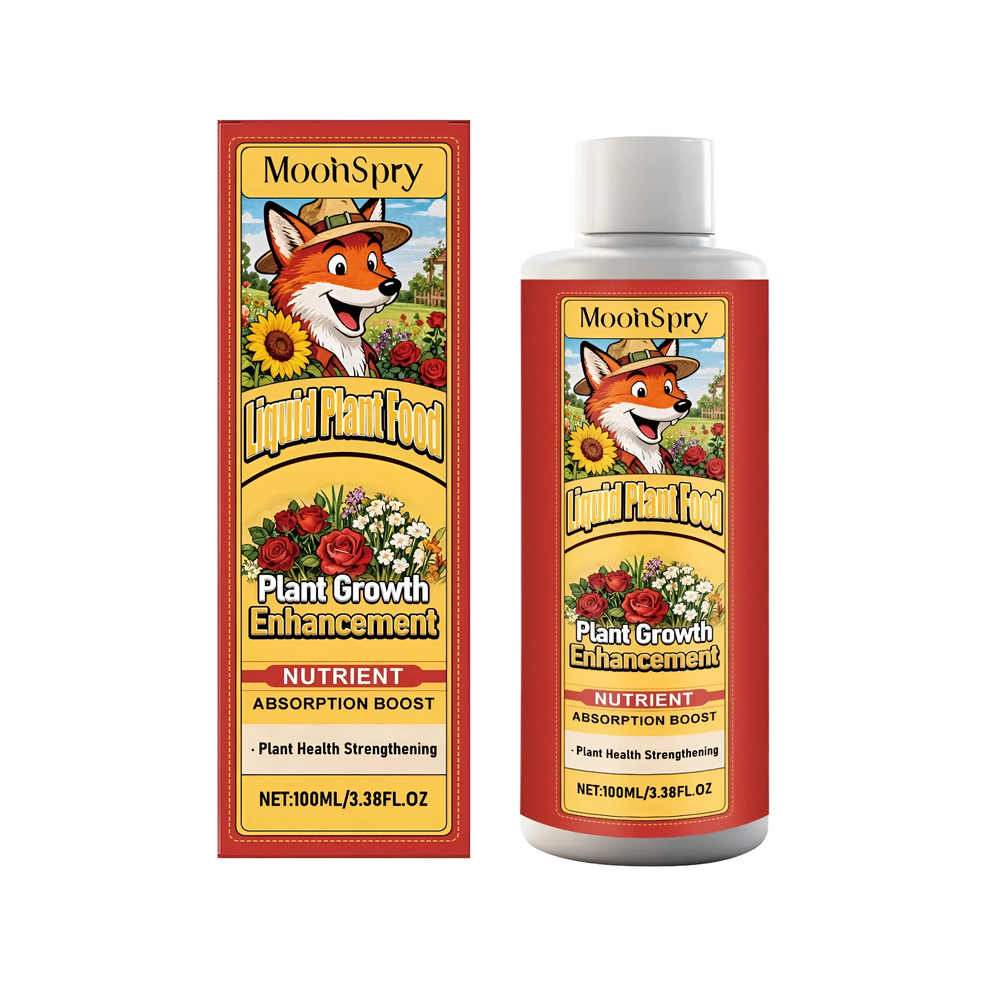 Liquid plant food 100ml bottle with concentrated nutrient solution for plants