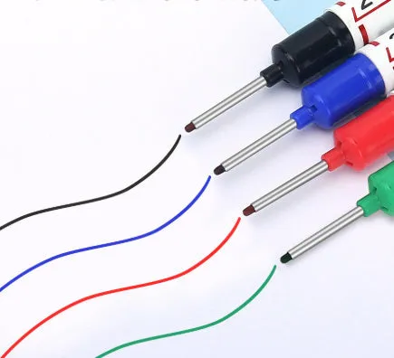 Waterproof quick-drying woodworking tile marker with 20mm long pen head in black, red, and blue colours