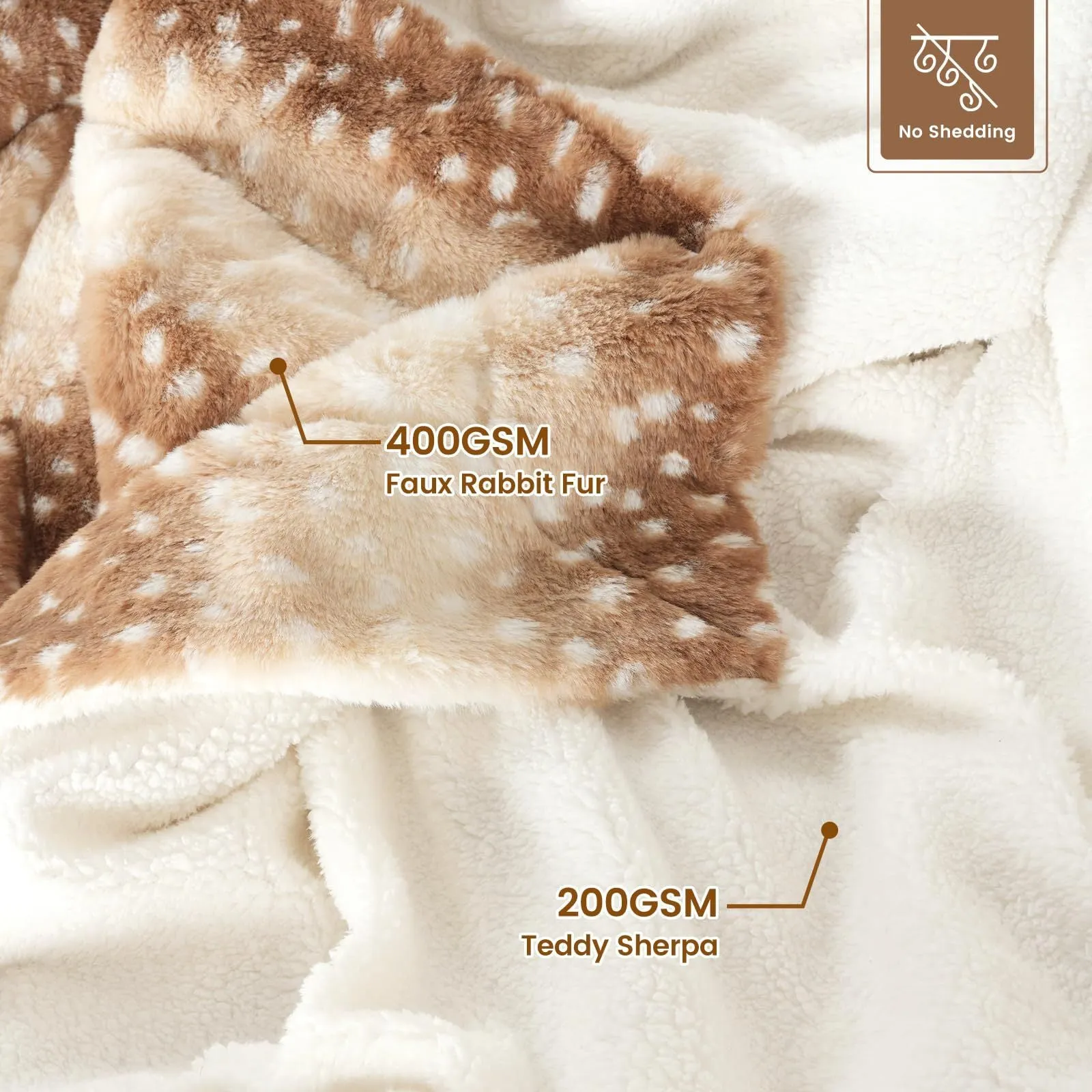 White flannel blanket with animal stripe pattern on a sofa