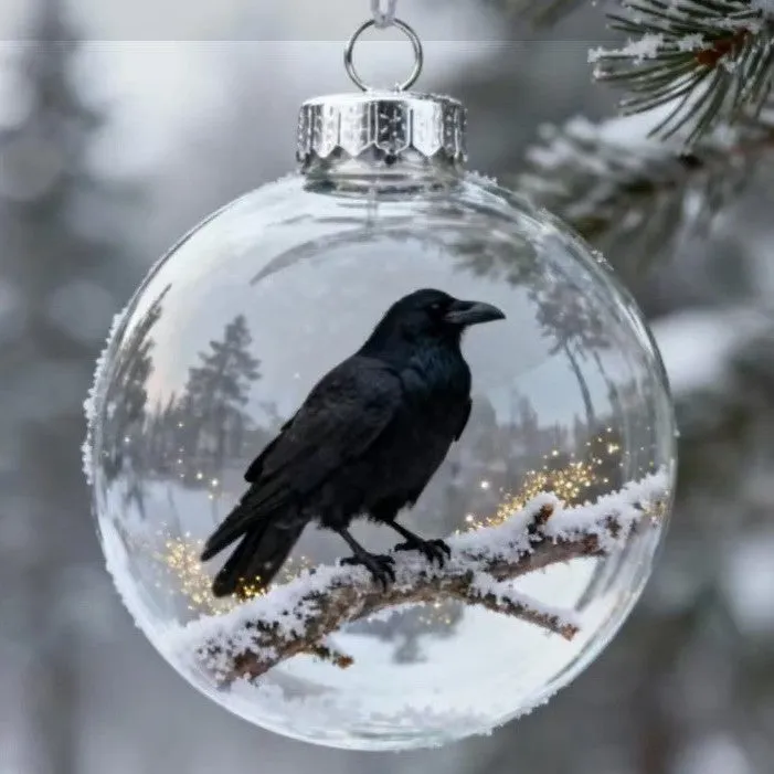 Clear faceted crystal bird pendant ornament 7cm with hanging loop, hummingbird design