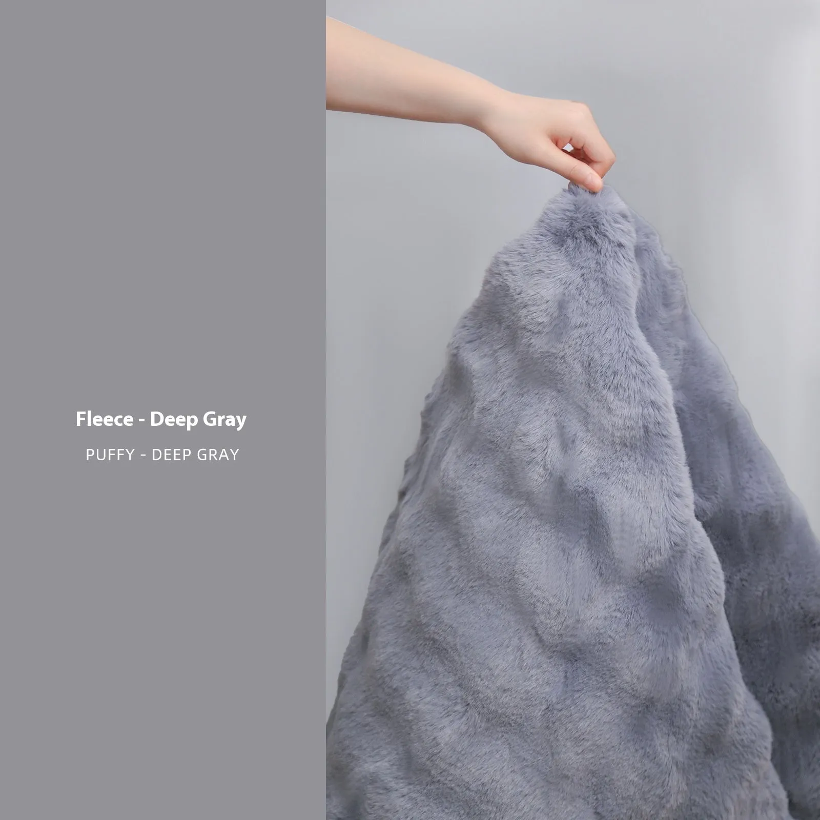 Solid colour imitation rabbit plush carpet in French cream style for living room, machine washable, 160x230cm