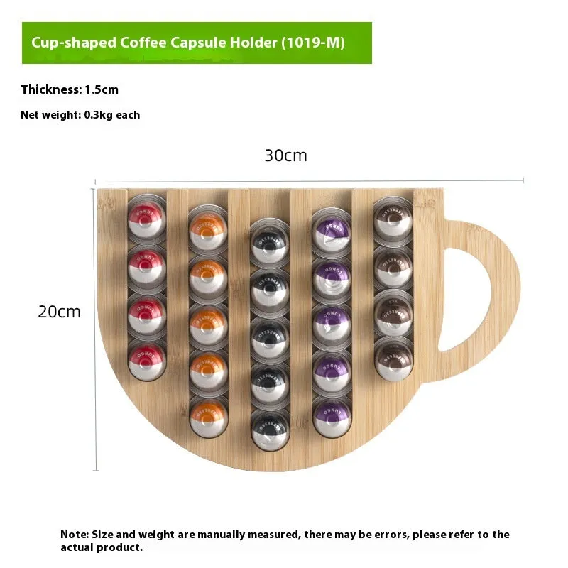 Acrylic rotatable coffee capsule storage rack in solid colour with pad glaze surface