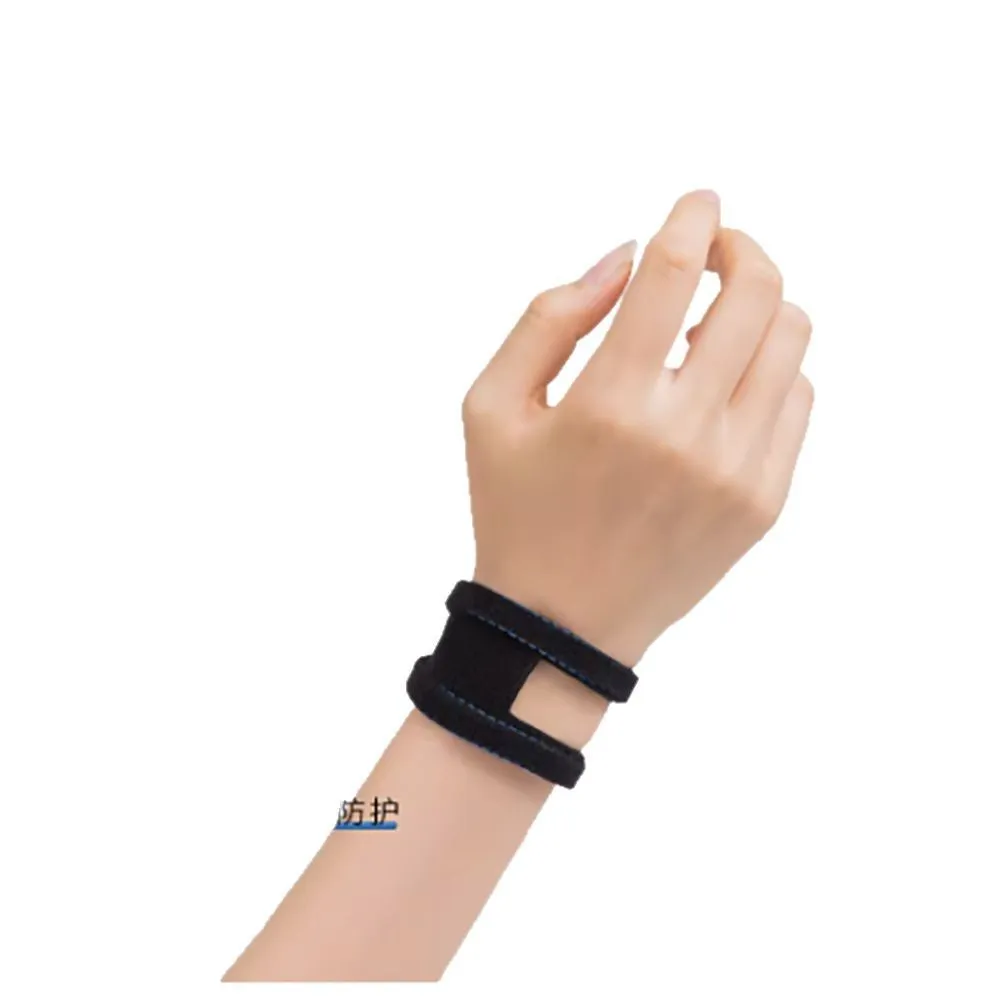 Athletic elastic wrist guard for yoga fitness volleyball support in black colour