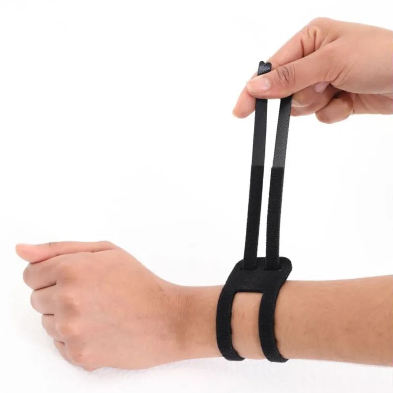 Athletic elastic wrist guard for yoga fitness volleyball support in black colour