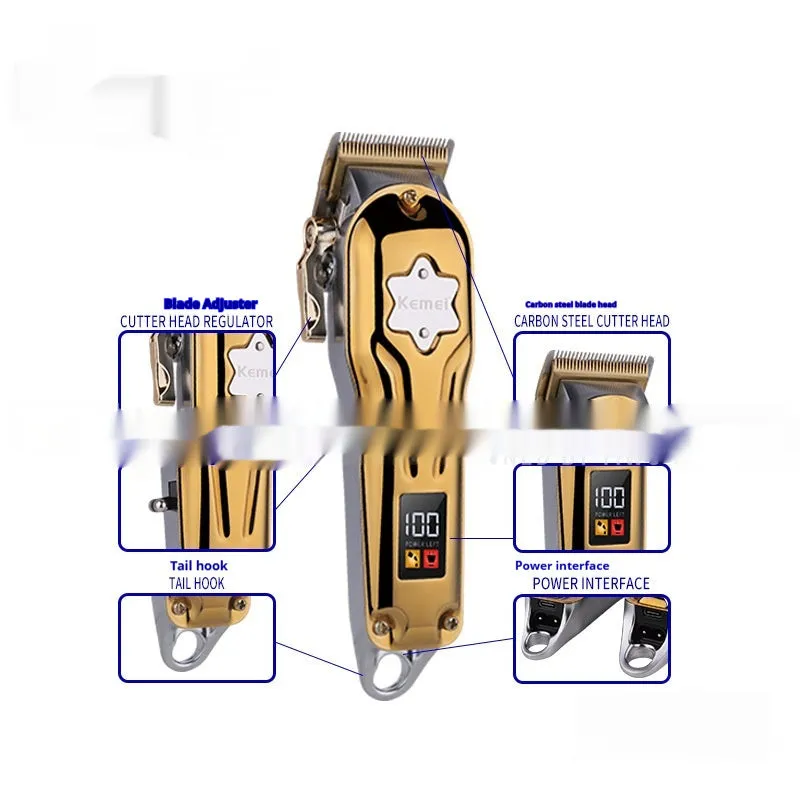 Electric hair cutter KM-2011 rechargeable suit with low noise for home haircuts