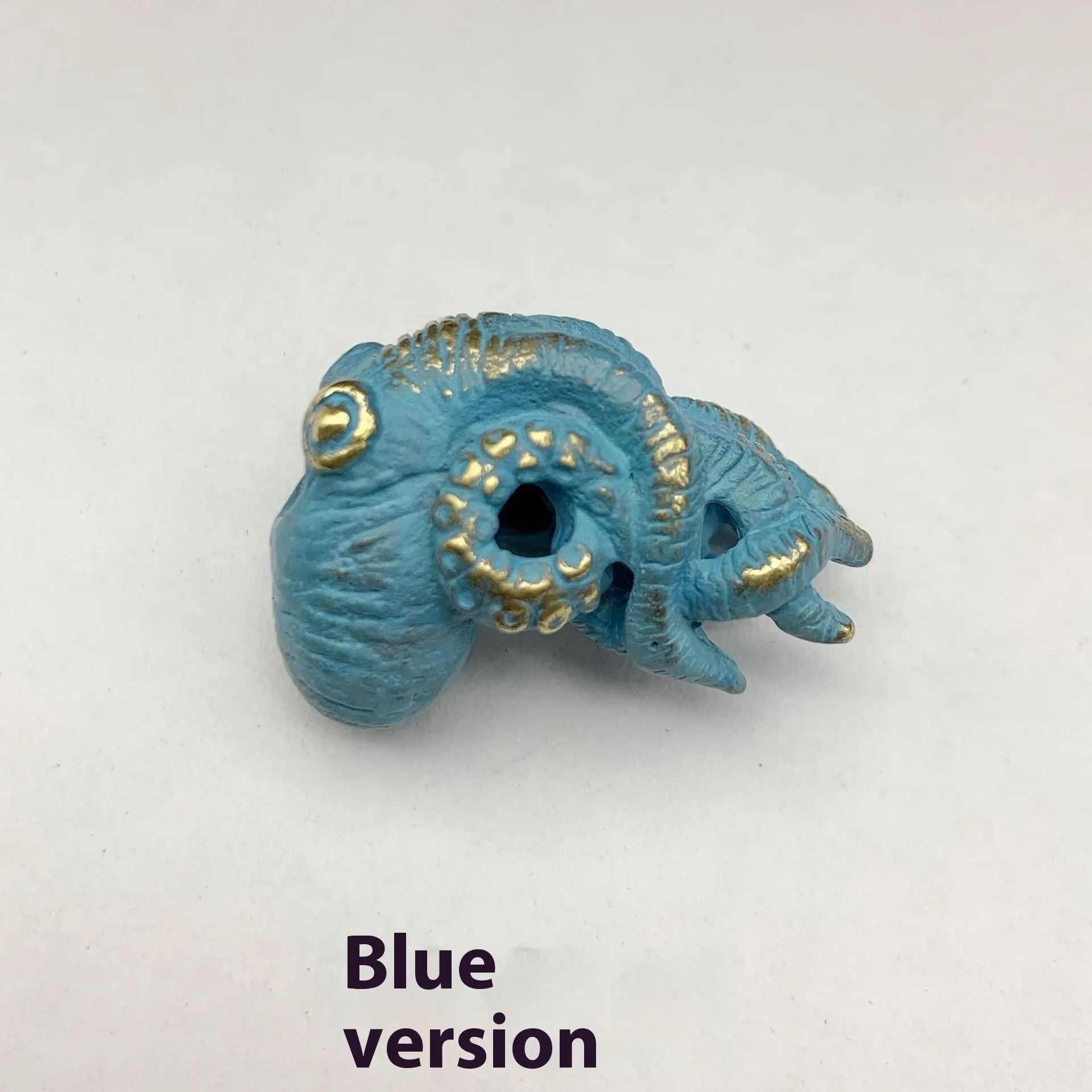 Deep sea octopus car key ring pendant parts in brass and white copper with multiple colour options