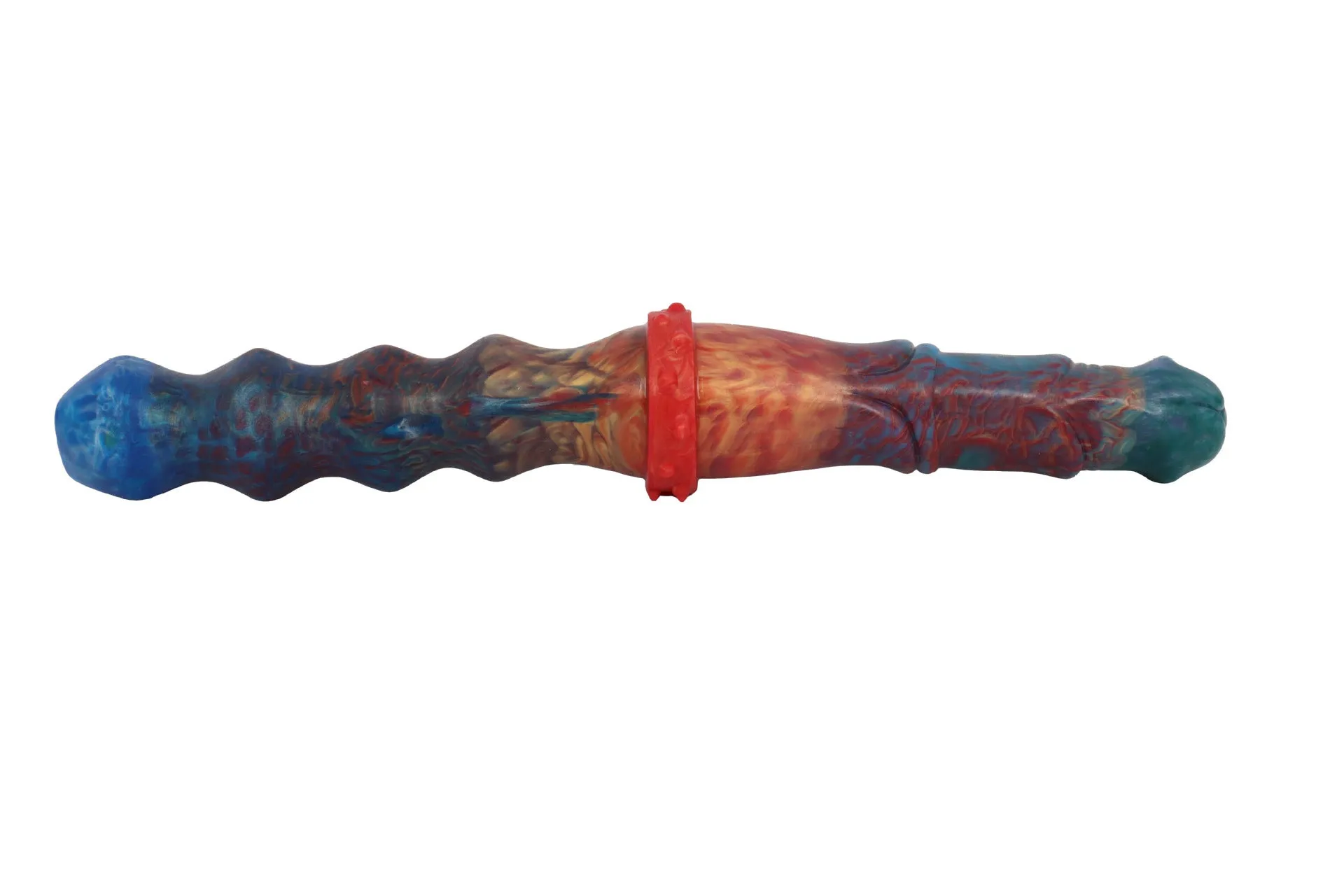 Orthrus big nodule silicone dildo 36cm streamer colour fantasy animal design