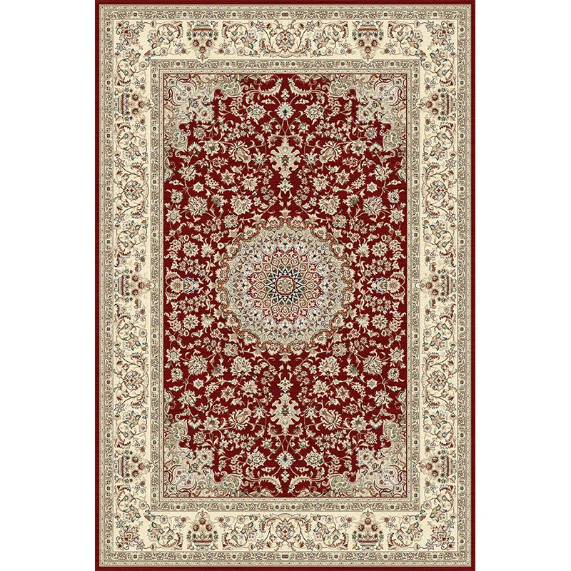 American washed polyester square carpet in Bohemian 63 pattern for living room floor