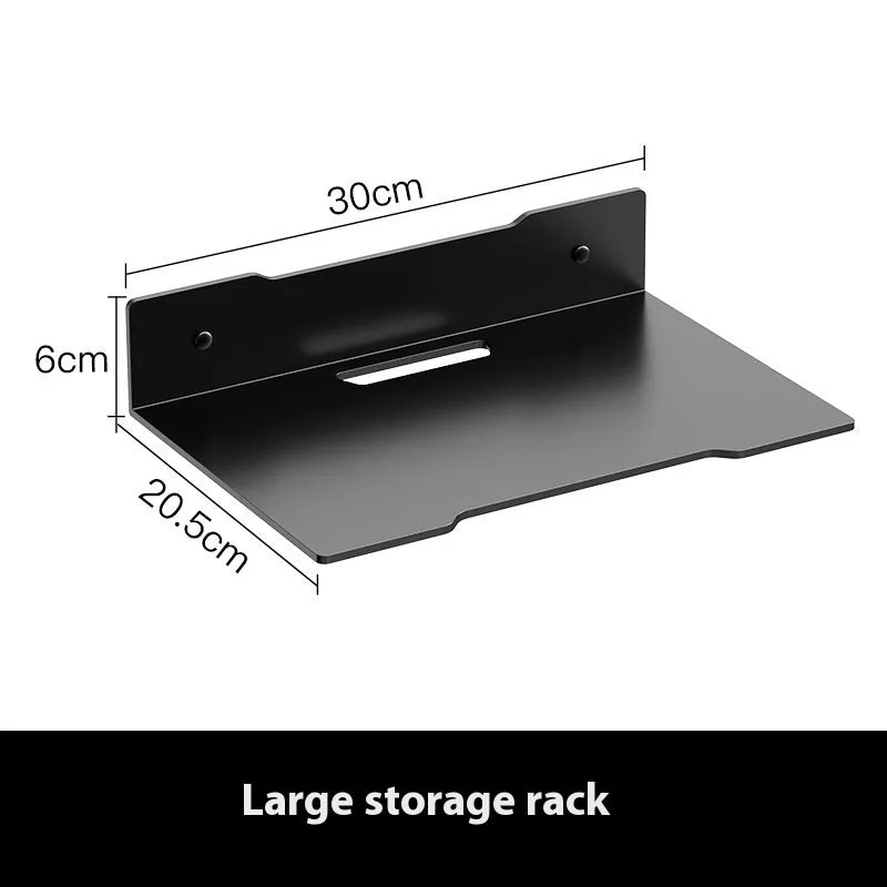 Punch-free carbon steel projector wall hanging bracket in black for large devices