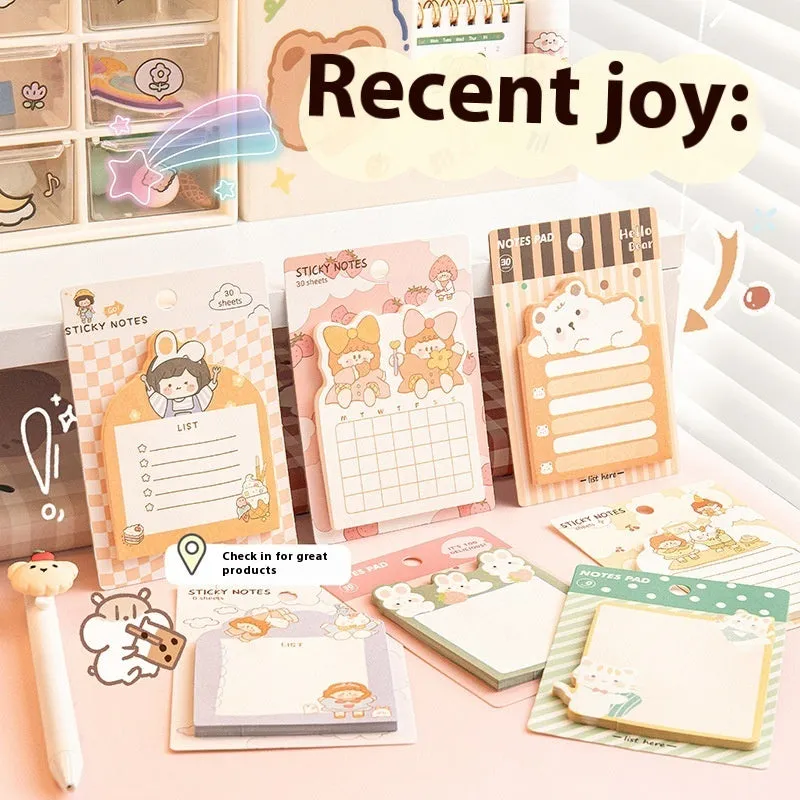 N Times Post Sticky Note tear-able double gummed paper memo pad with Happy Everyday design