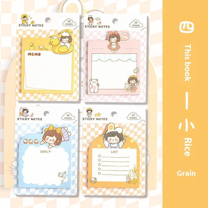 N Times Post Sticky Note tear-able double gummed paper memo pad with Happy Everyday design