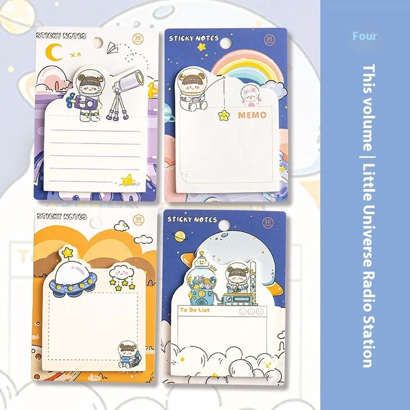 N Times Post Sticky Note tear-able double gummed paper memo pad with Happy Everyday design