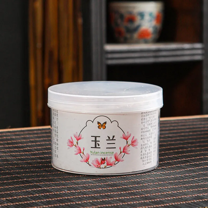 40 small incense coils in sandalwood fragrance on a panxiang plate, half-handmade coils for household use