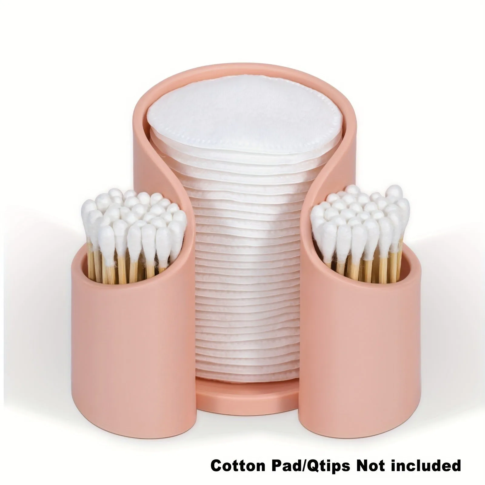 Plastic dental floss and cotton ball storage box in modern simple style