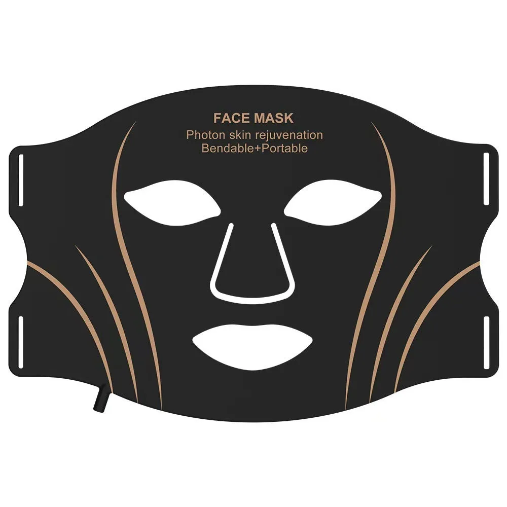 Infrared colour light skin rejuvenation apparatus with face mask kit in black and white colour options