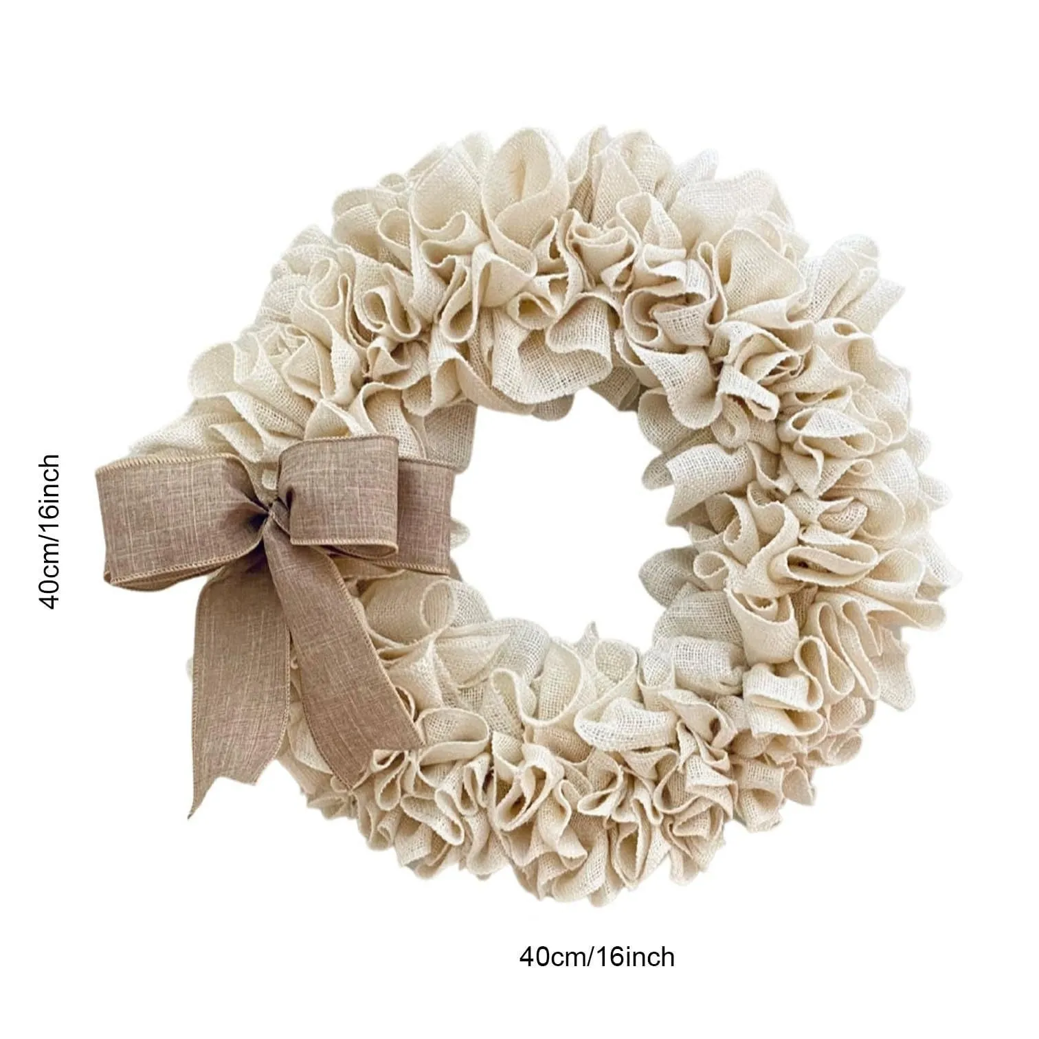Linen garland door hanging decoration modern simplicity half-handmade plastic cloth wreath