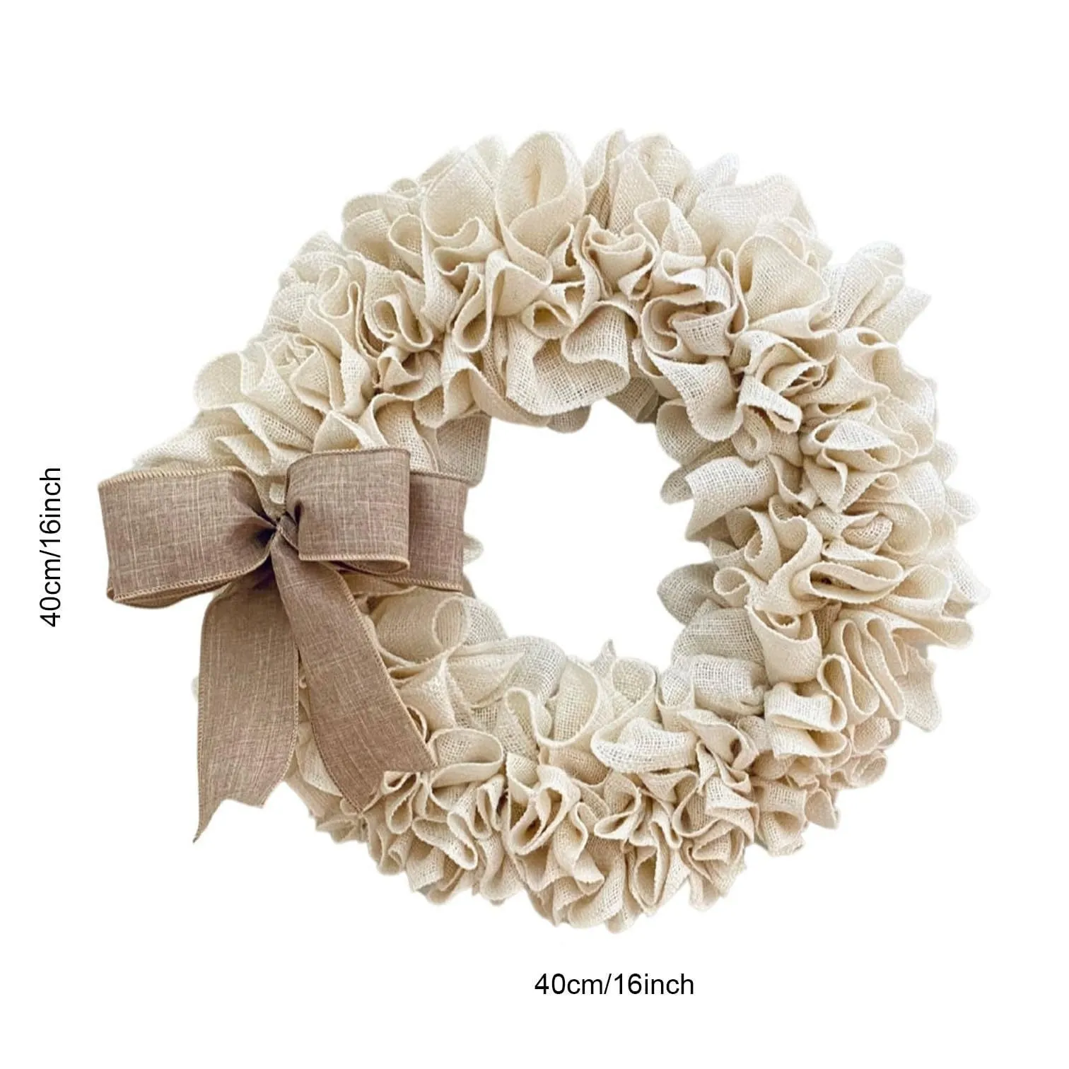 Linen garland door hanging decoration modern simplicity half-handmade plastic cloth wreath