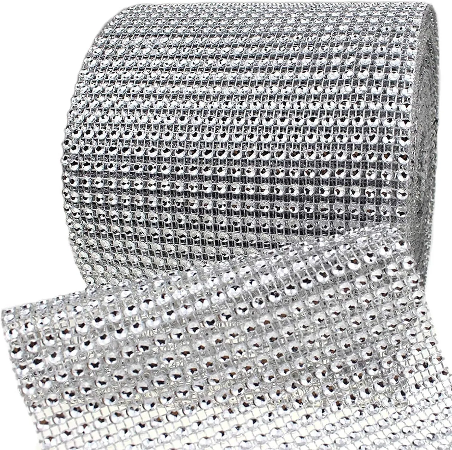 Hollow netty diamond bridal bouquet jewelry decoration gang drill in 24 rows single 4mm, electroplated plastic resin, snowflake totem pattern, medium size