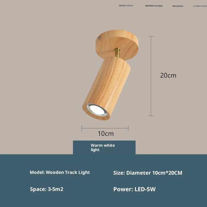 Simple log style spotlight ceiling lamp with 2 heads and 3 colour LED neutral light for living room