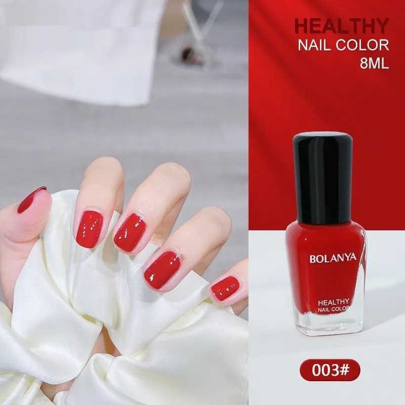 Nude baking-free quick-dry nail base coat 8ml water-based peel-off polish in a clear bottle