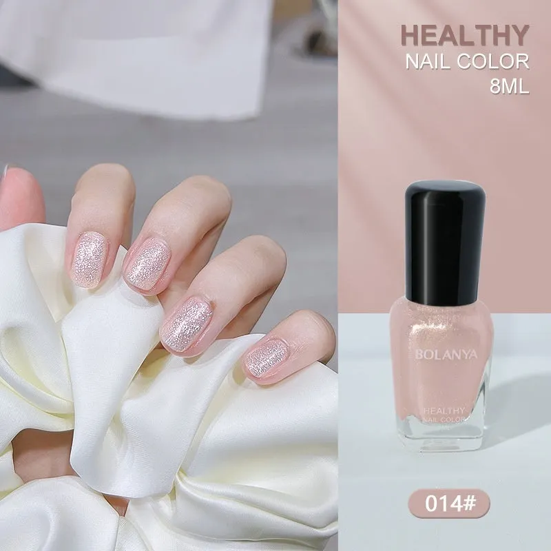 Nude baking-free quick-dry nail base coat 8ml water-based peel-off polish in a clear bottle