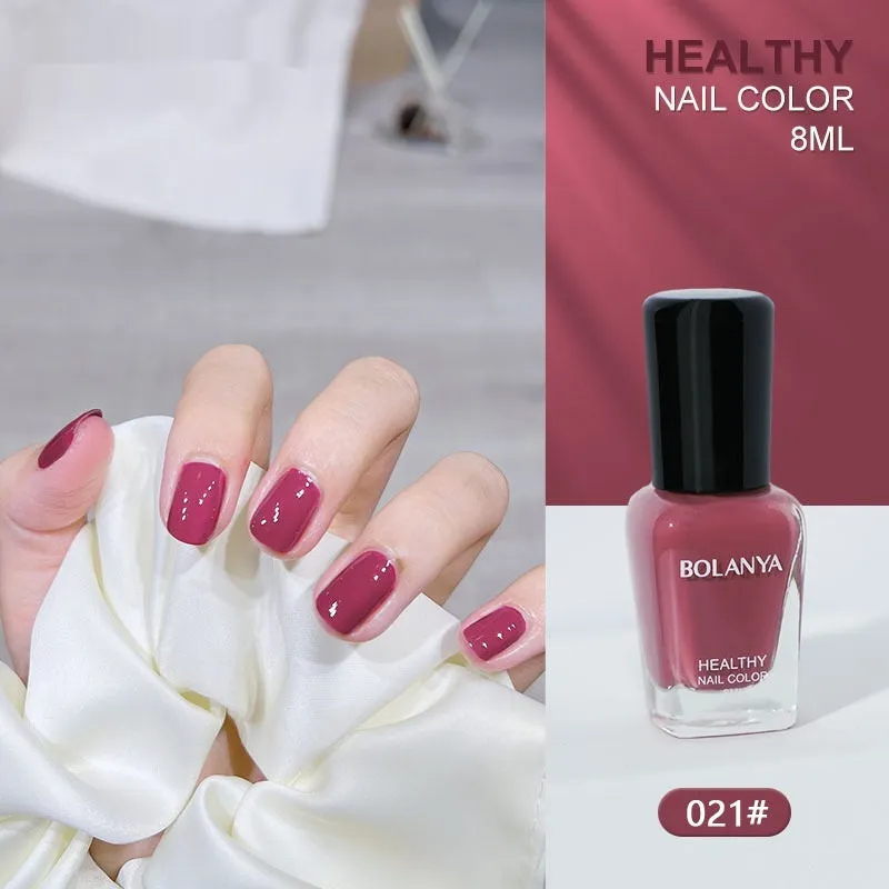 Nude baking-free quick-dry nail base coat 8ml water-based peel-off polish in a clear bottle