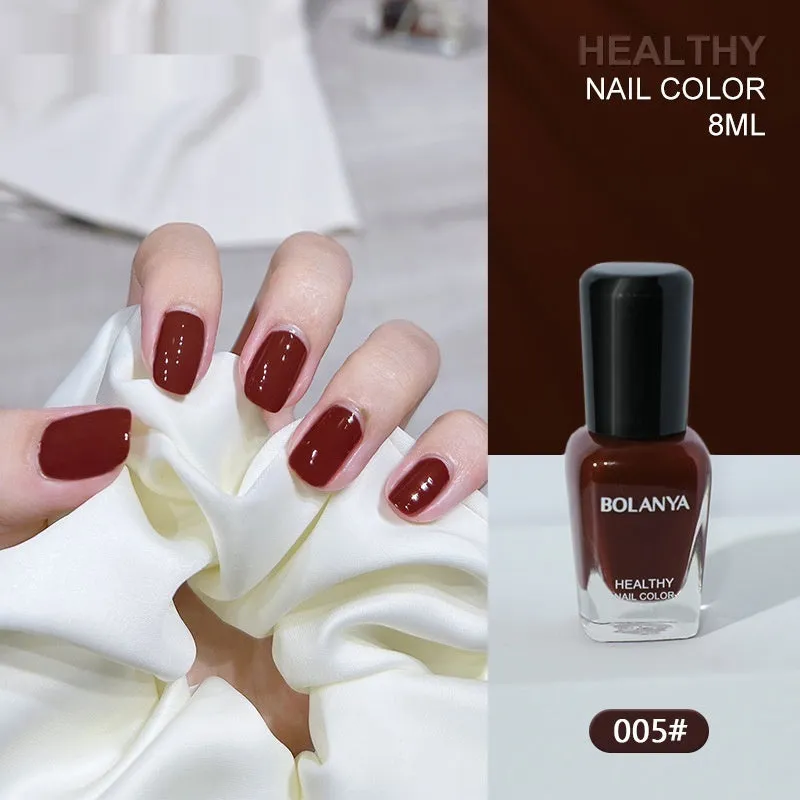 Nude baking-free quick-dry nail base coat 8ml water-based peel-off polish in a clear bottle