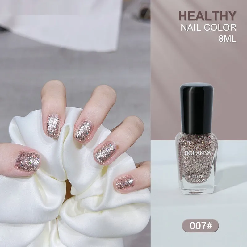 Nude baking-free quick-dry nail base coat 8ml water-based peel-off polish in a clear bottle