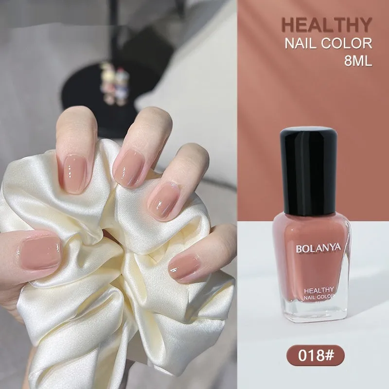 Nude baking-free quick-dry nail base coat 8ml water-based peel-off polish in a clear bottle