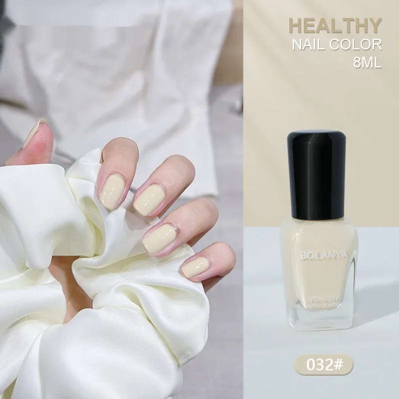 Nude baking-free quick-dry nail base coat 8ml water-based peel-off polish in a clear bottle
