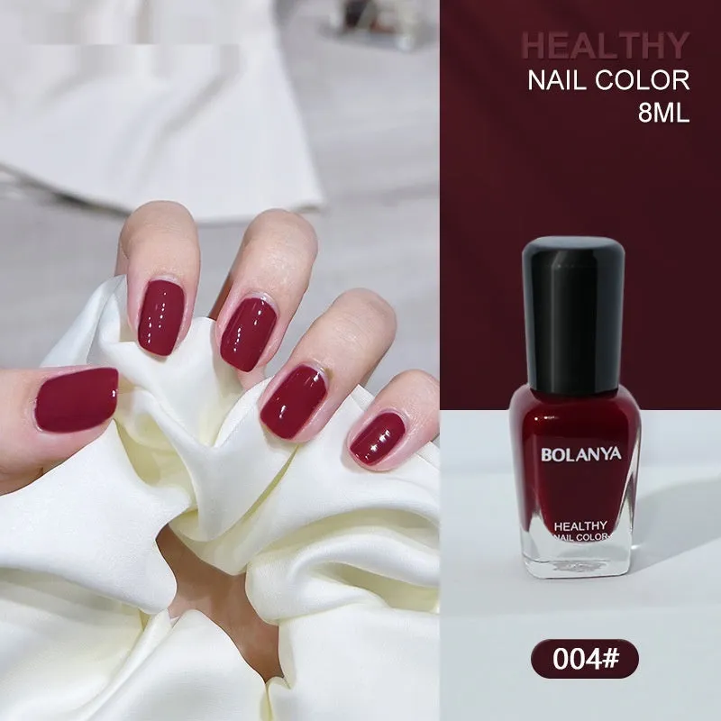 Nude baking-free quick-dry nail base coat 8ml water-based peel-off polish in a clear bottle