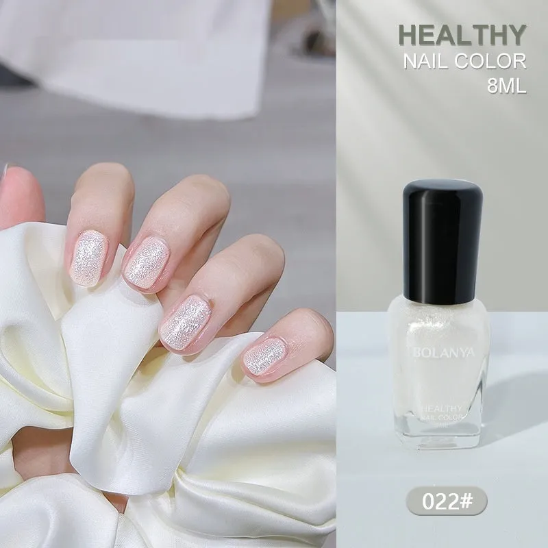 Nude baking-free quick-dry nail base coat 8ml water-based peel-off polish in a clear bottle