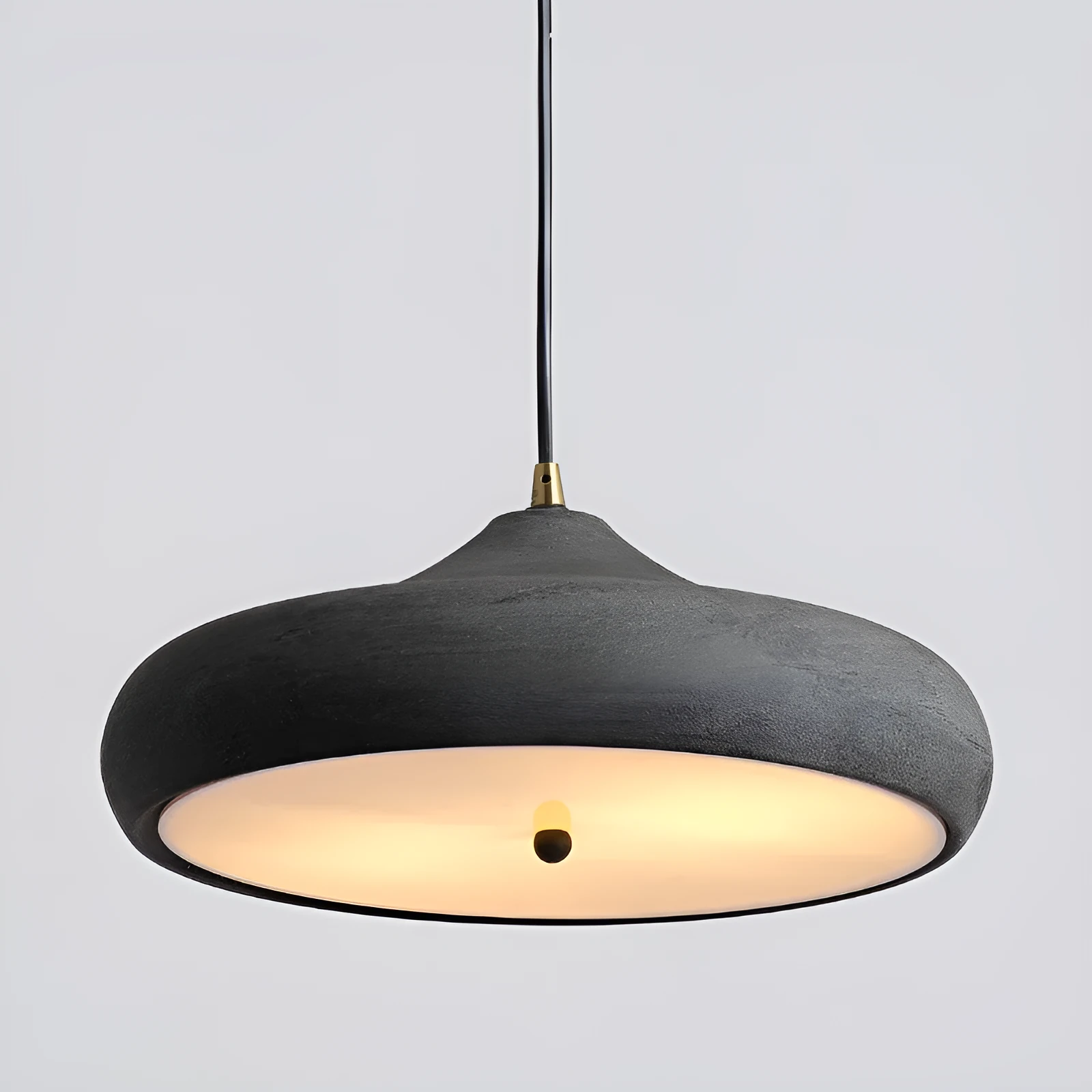 Retro American style iron chandelier in antique black – 30cm diameter ceiling light for restaurant dining room